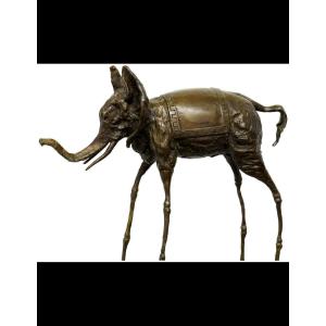 Sculpture en bronze, dans le goût de Salvador Dalí