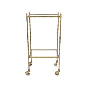 Bout de canapé, table d’appoint en laiton, 1950-1960.