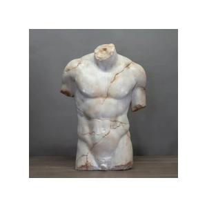 Buste grec, statue imitation marbre, style de l'époque greco romaine