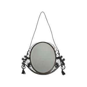 Art Deco-era Wrought-iron Mirror, 1930.
