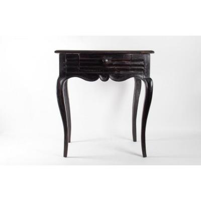 Table, Office From The Beginning Of The 19th Century, Louis XV Style In Blackened Wood