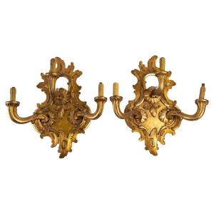 Important Pair Of Sconces From The XIXth Century