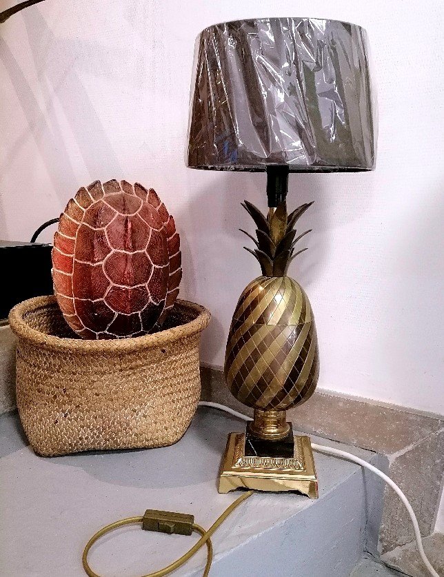 Pineapple Lamp Maison Jansen-photo-3