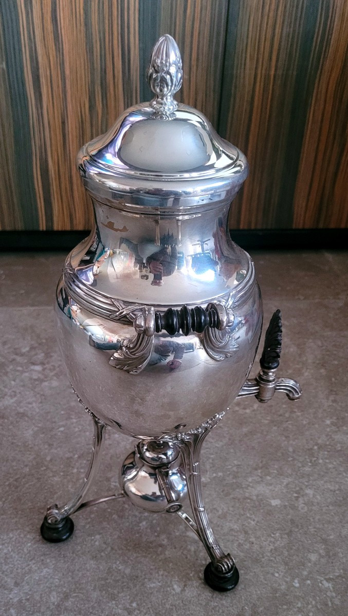 Samovar en argent massif-photo-2