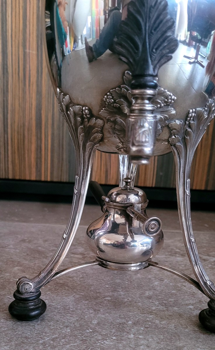 Samovar en argent massif-photo-3