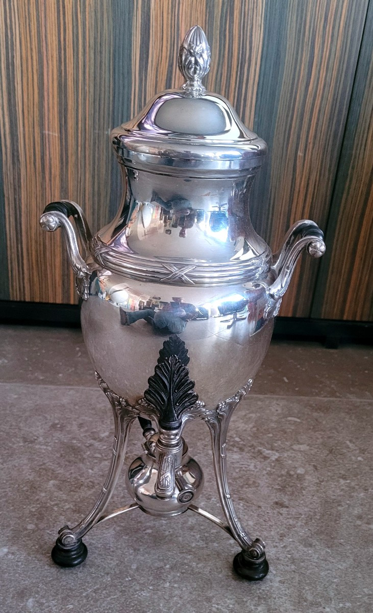 Samovar en argent massif