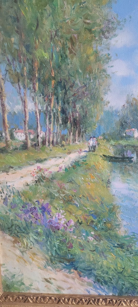 Oil On Canvas, Signed By Jean Kevorkian-photo-3