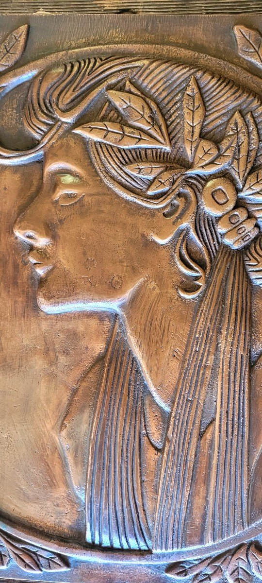 Bas Relief In Bronze After Mucha-photo-2