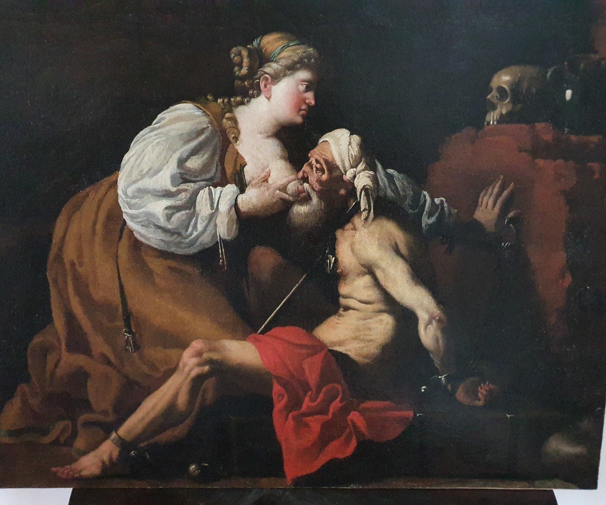 French Caravaggist, Mid-17th Century. Pear And Cimone
