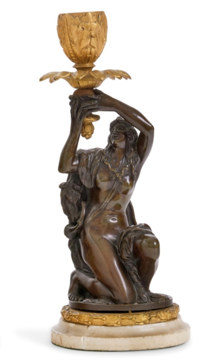 Paire Of Candlesticks France, Late 18th Century Early 19th Century -photo-2