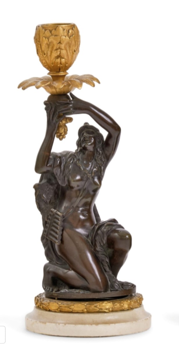 Paire Of Candlesticks France, Late 18th Century Early 19th Century -photo-3