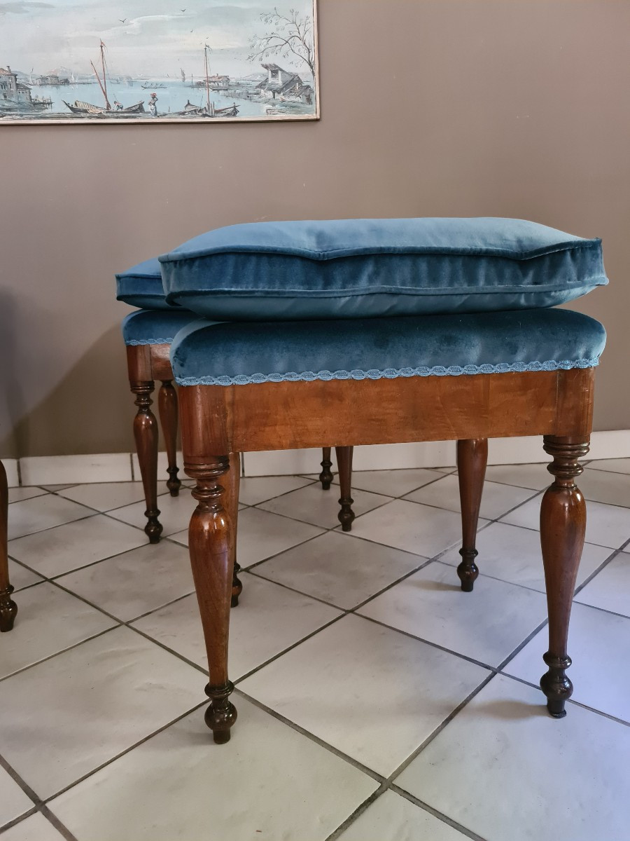 Four Walnut Benches Carlo X Piedmont-photo-4
