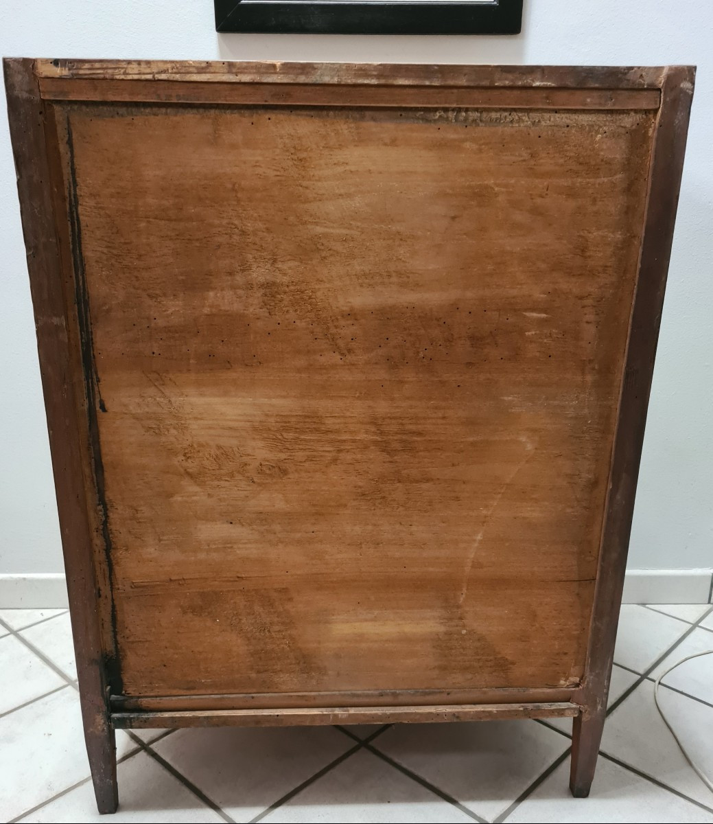 Small Louis XVI Inlaid Chest Of Drawers, Late 18th Century -photo-4