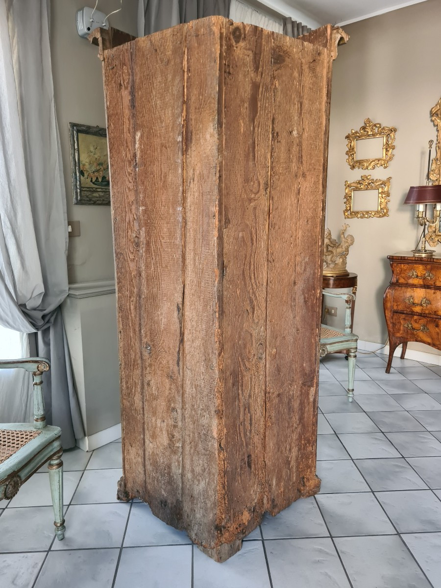 Corner Cabinet In Painted And Lacquered Wood Original Polychrome XVIIIth Century -photo-3