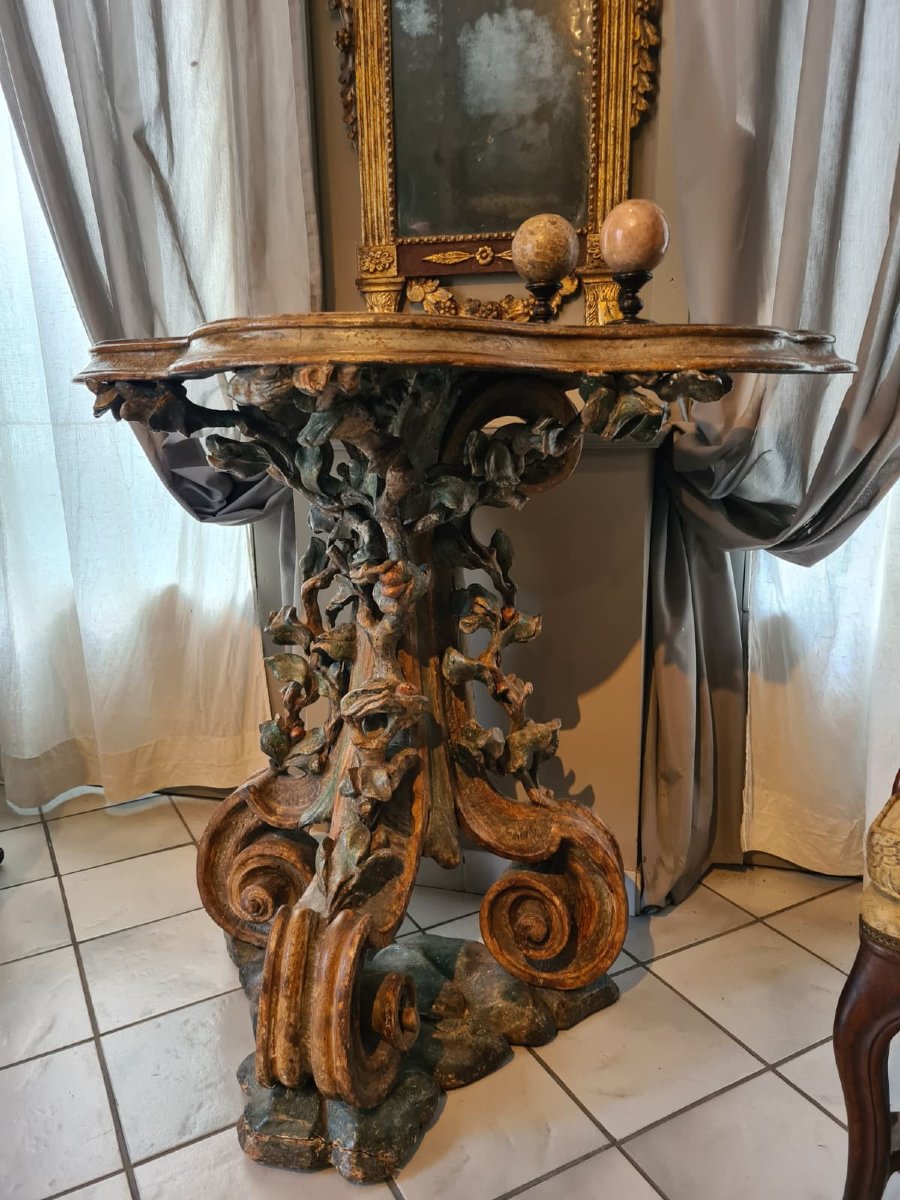 Console  État pontifical, XVIIIe siècle-photo-2