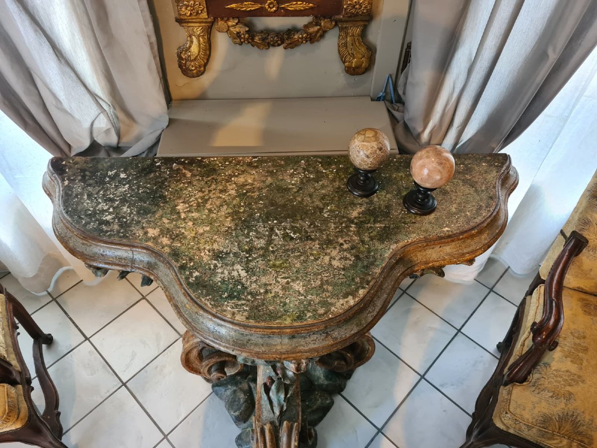 Console  État pontifical, XVIIIe siècle-photo-4