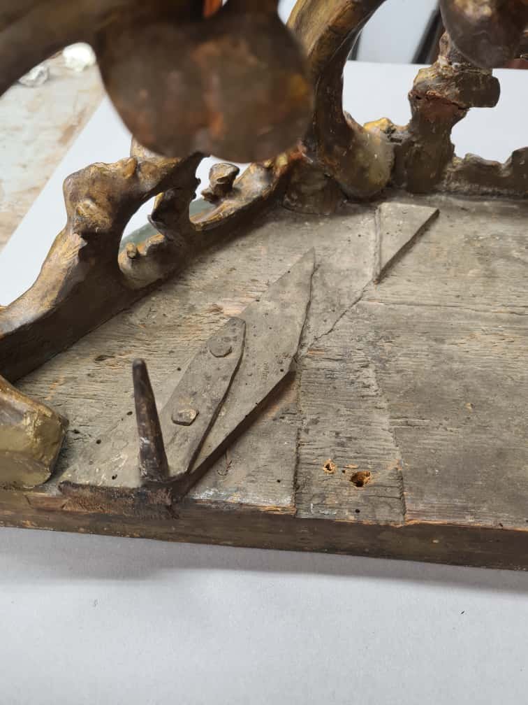 Petite console Louis XV en forme de larme  (XVIIIe siècle)-photo-3