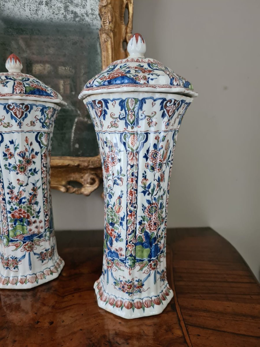 Paire de potiches avec couvercle-photo-4