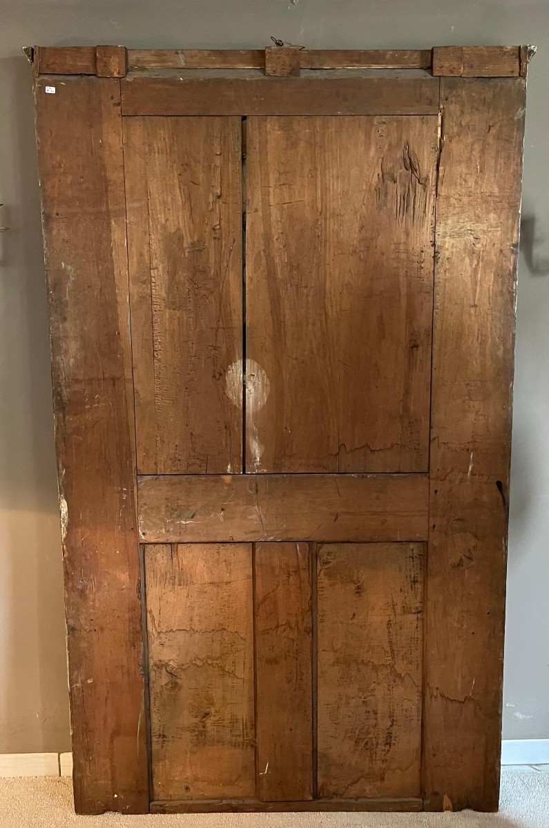 Cheminée à décor de pastiglia  Fin du XVIIIe siècle-photo-1