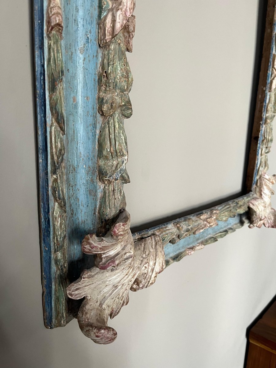 Polychrome Lacquered Frame, Central Italy, 18th Century-photo-4
