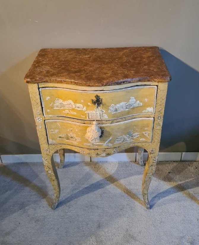 Small Curved Chest Of Drawers, Lacquered-photo-4