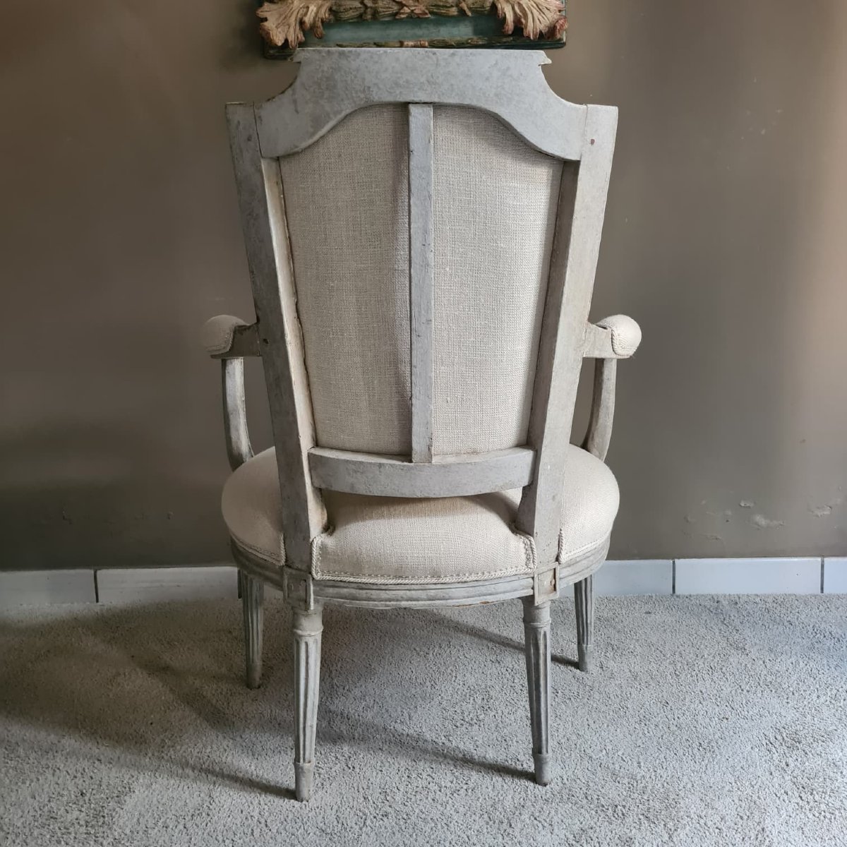 Paire de fauteuils laqués-photo-4