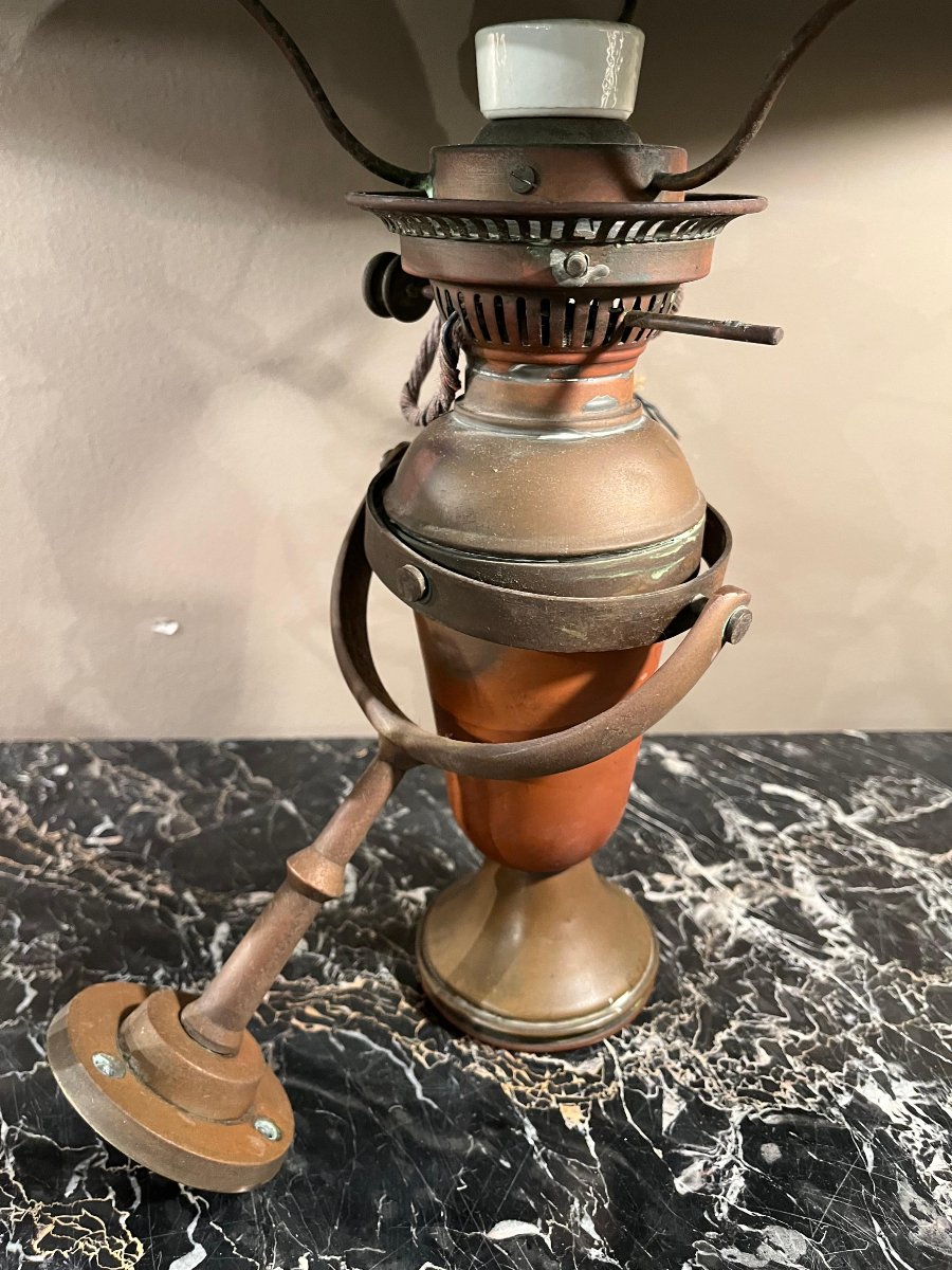 Paire de lampes à huile avec cardan pour bateaux-photo-4