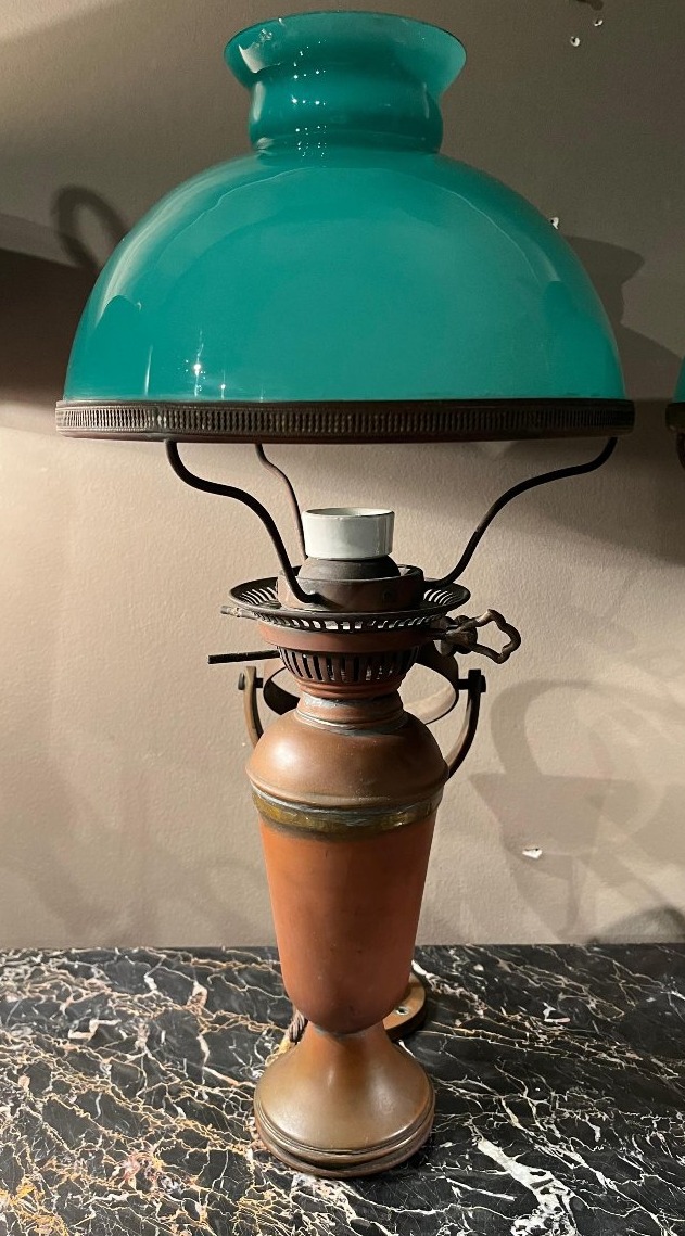 Paire de lampes à huile avec cardan pour bateaux-photo-1