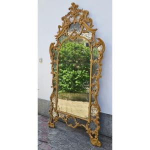 Piedmontese Louis XV Lacquered Mirror