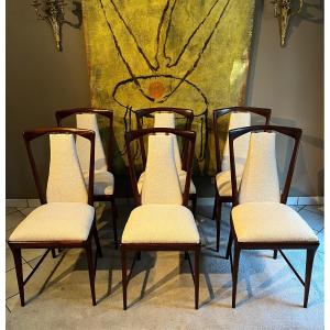 Osvaldo Borsani  Six chaises des années 1950