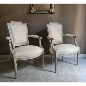 Pair Of Lacquered Armchairs
