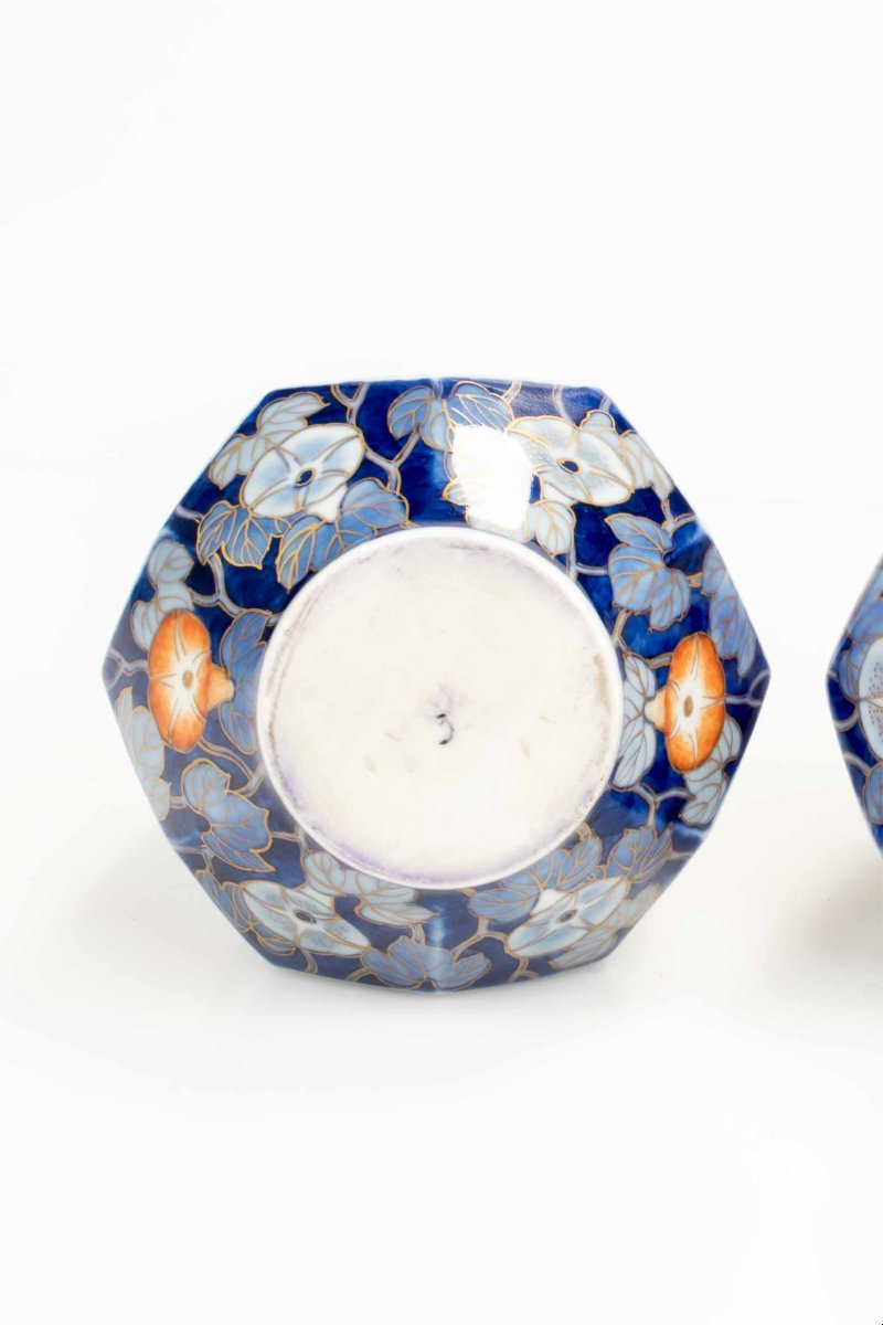 A Pair Of Imari Arita Porcelain Vases With Fukagawa Mark-photo-4