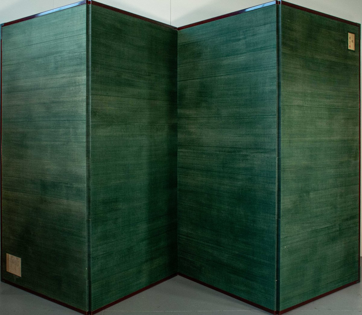 A Four-panel Folding Screen Depicting A White Peacock, Signed Yukihiko Kurihara-photo-7