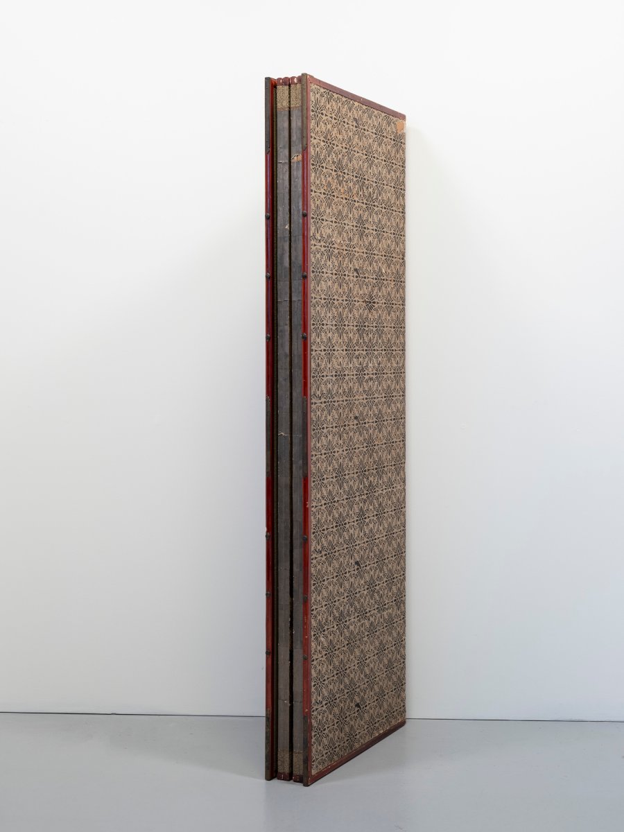 Paravent à six panneaux en papier représentant un jardin de chrysanthèmes-photo-7