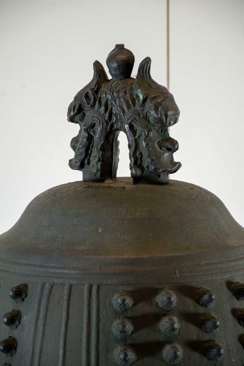 An Antique And Large High-quality Bronze Bonshō-photo-1