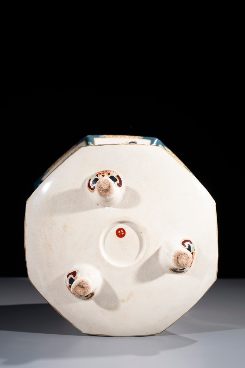 Grand kōro Satsuma octogonal en forme de lanterne-photo-8