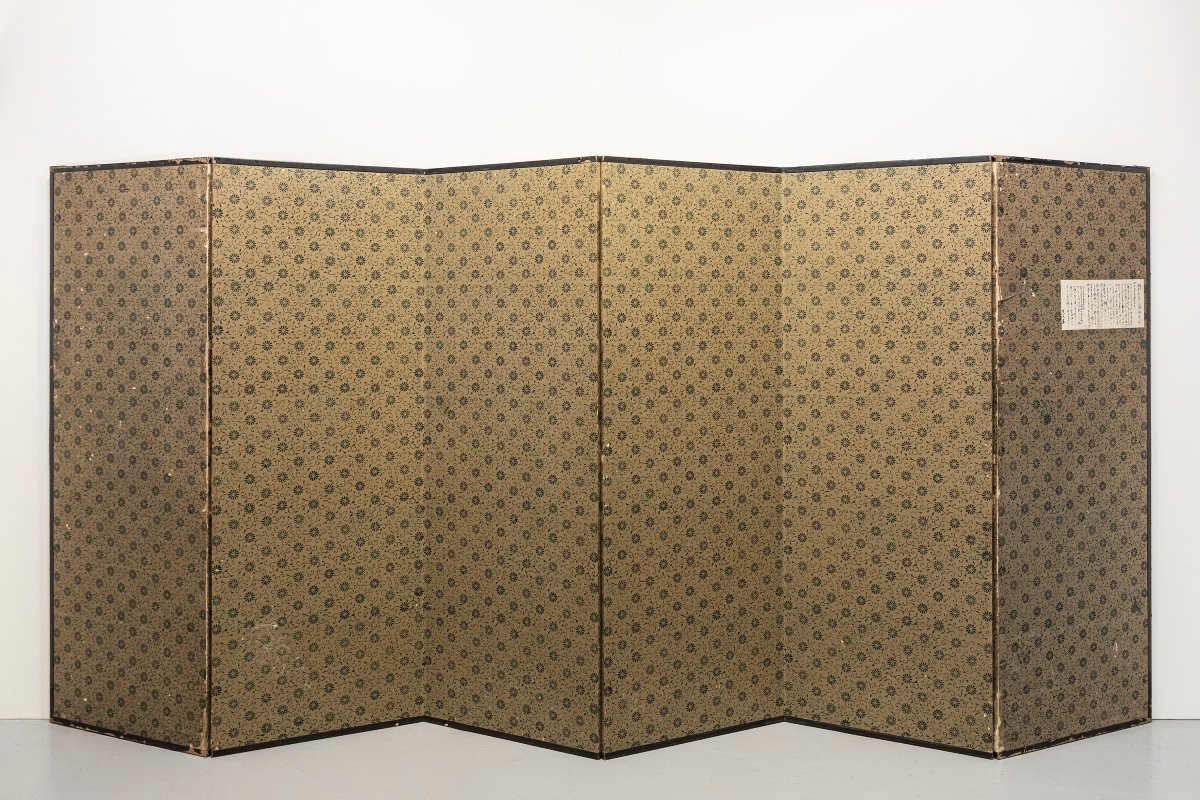 A Six-panel Gold Leaf Screen Animated By Figures Of The Tang Dynasty-photo-4