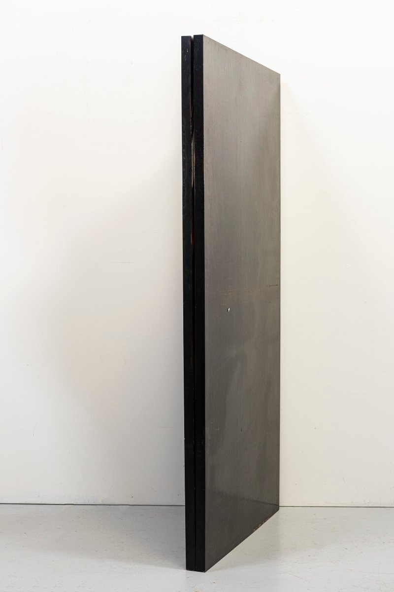 Two-panel ‘hohoe’ Screen Depicting A Large Wave, Signed By Gyokuhō Saku -photo-4