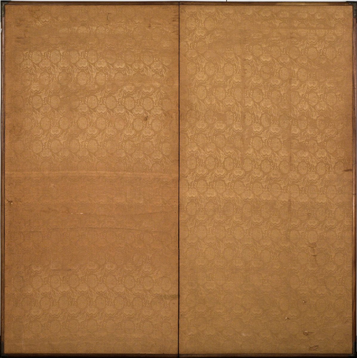 A Two-panel Folding Screen Depicting A Majestic White Eagle-photo-3