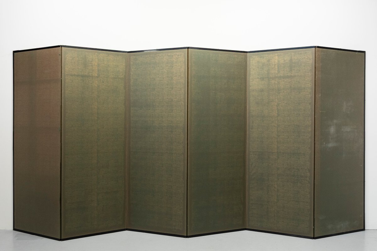A Pair Of Six-panel Folding Screens From The Kanō School Depicting Manchurian Cranes-photo-8