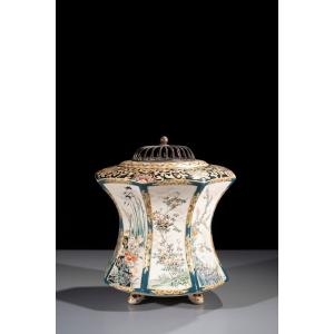 Grand kōro Satsuma octogonal en forme de lanterne