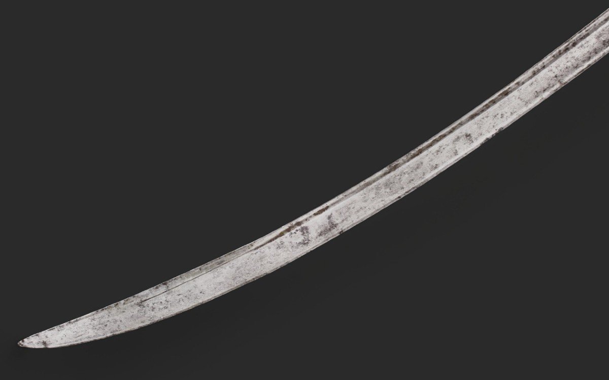 Talwar Saber Decorated In Silver. India, End Of The 18th Century-photo-1