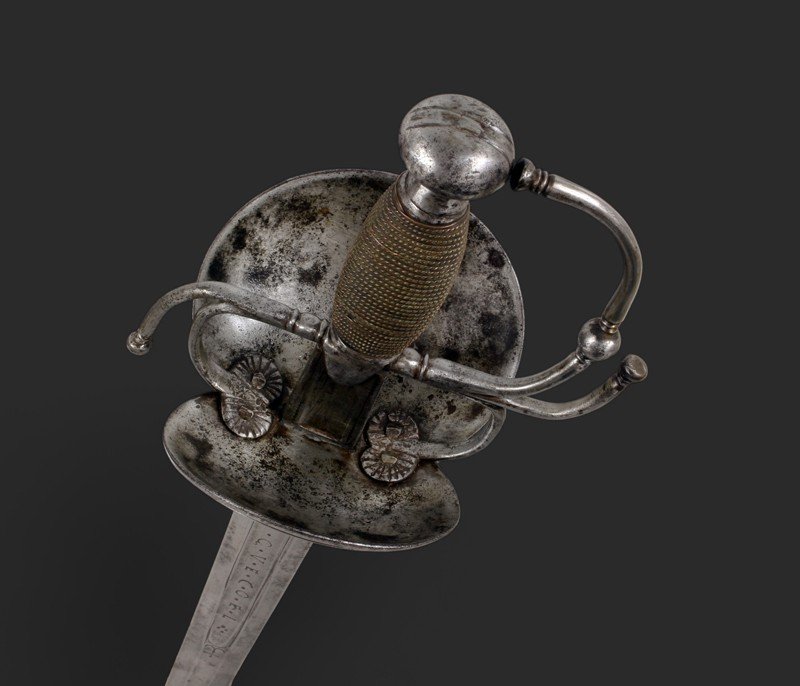 Large Cavalry Sword With Shell Mount (111 Cm). Spain, Circa 1700.-photo-4