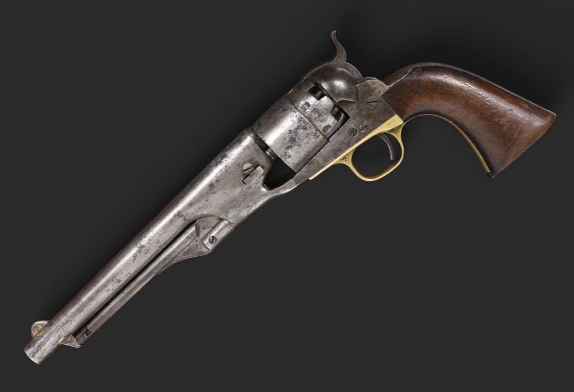 Colt Army Model 1860 Percussion Revolver. Year Of Manufacture 1863.-photo-2