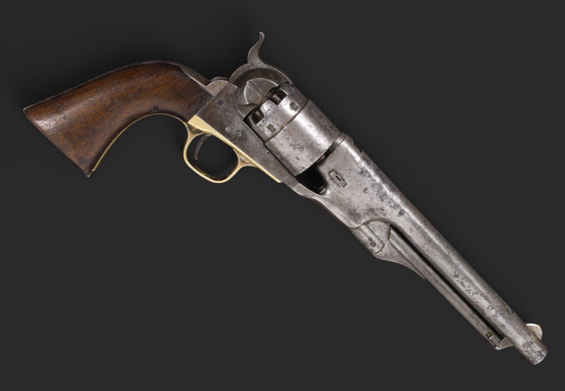 Colt Army Model 1860 Percussion Revolver. Year Of Manufacture 1863.