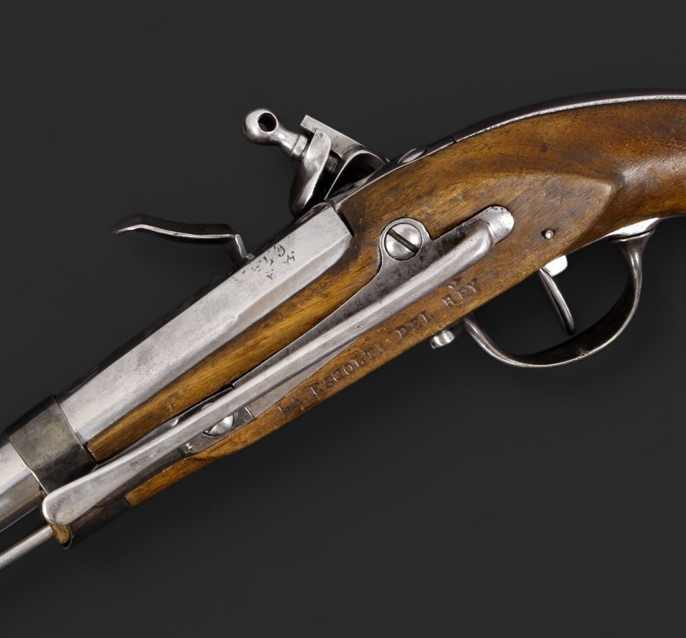 Flintlock Pistol For An Officer Of The Spanish Royal Guard Cavalry, Circa 1825-photo-2