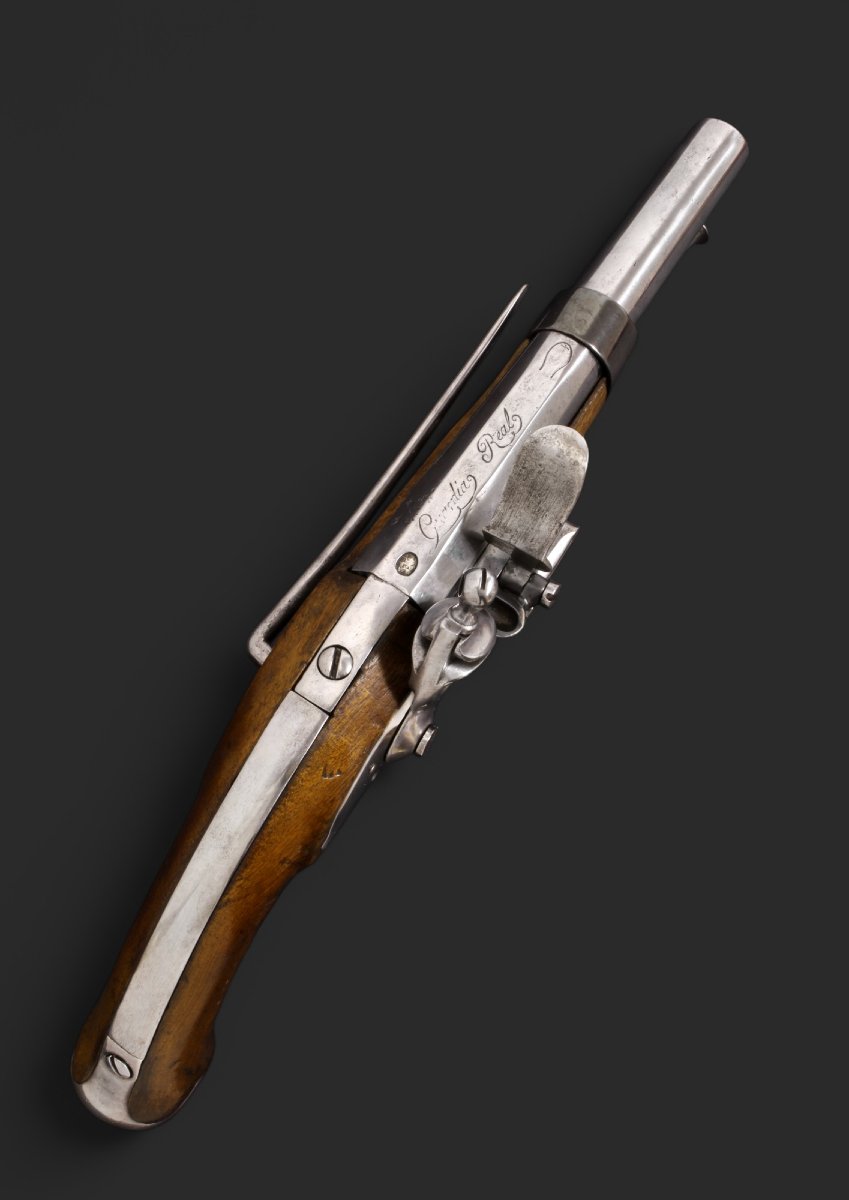 Flintlock Pistol For An Officer Of The Spanish Royal Guard Cavalry, Circa 1825-photo-3