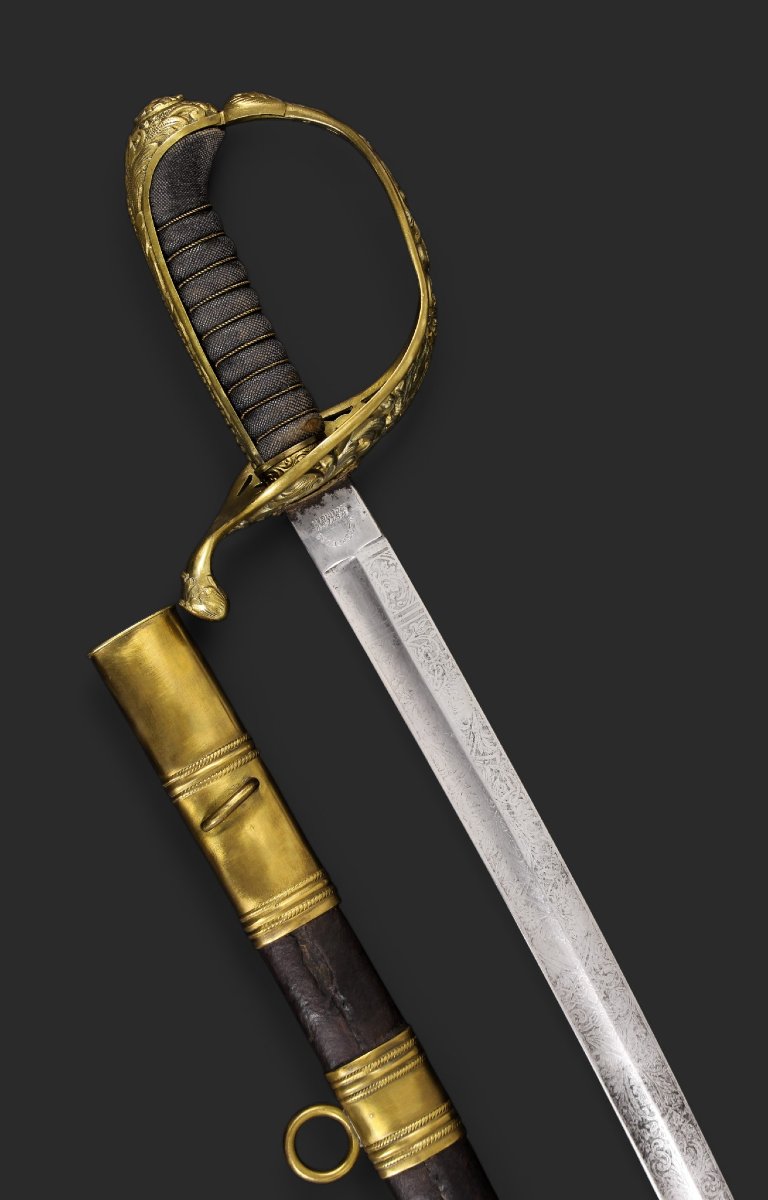 Sabre d’officier modèle 1889. Empire austro-hongrois, fin du XIXᵉ siècle-photo-2