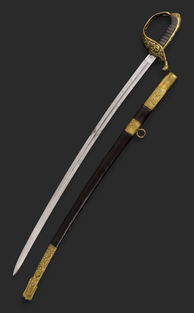 Sabre d’officier modèle 1889. Empire austro-hongrois, fin du XIXᵉ siècle-photo-1