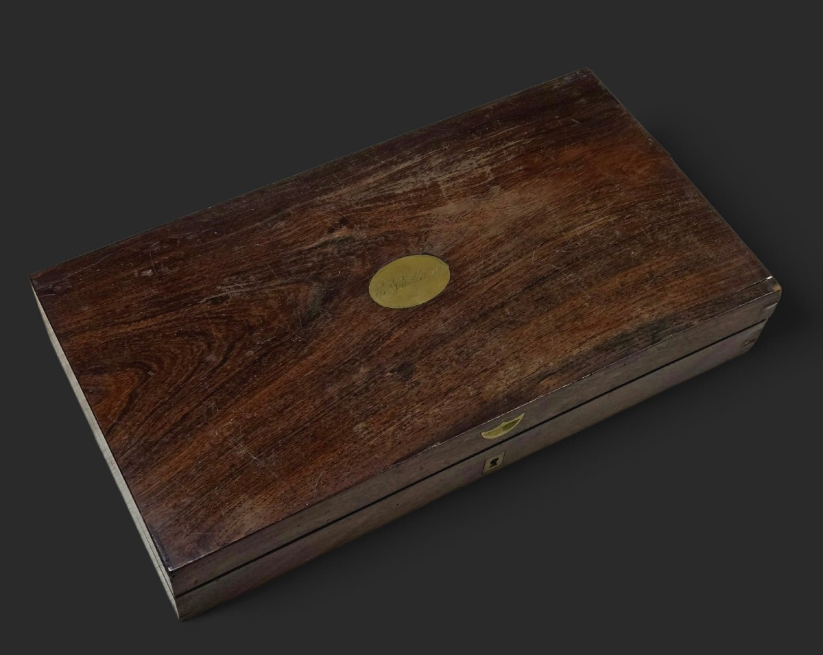 Cased Pair Of Percussion Pistols, Signed A Camus In Paris, France, Circa 1845.-photo-5